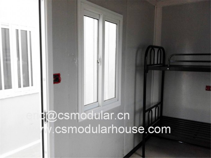 Prefab Flat Packed Design Container House with Sandwich Panel, Prefab House as Dormitory Image1