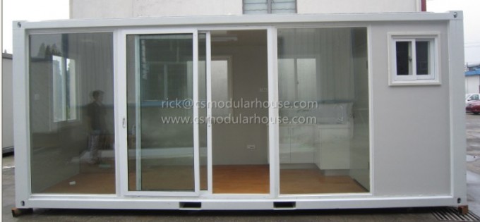 Container House with Glass Wall Image1