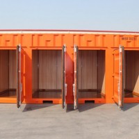 Decorate Open Side Container Deivided Some Parts 20gp Storage Container