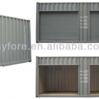 Black Roller Shutter Door Open Side Storage Containers for Transportation