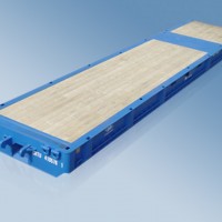20ft Flat Rack Container Without End Sides