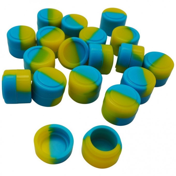 High Quality Customized 3ml Small Silicone Jars DAB Wax Container, Round Silicone Container Image1