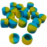 High Quality Customized 3ml Small Silicone Jars DAB Wax Container, Round Silicone Container