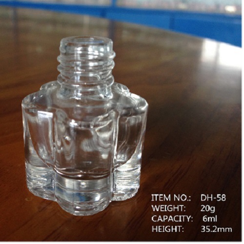 Plum Blossom Shape Nail Polish Glass Bottle Image1
