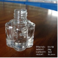 Plum Blossom Shape Nail Polish Glass Bottle