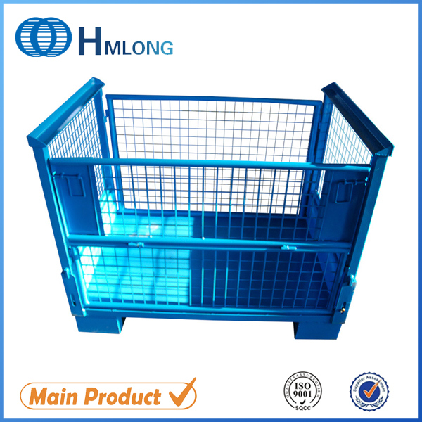 Heavy Duty Foldable Steel Shipping Pallet Cage Metal Stillage Image1
