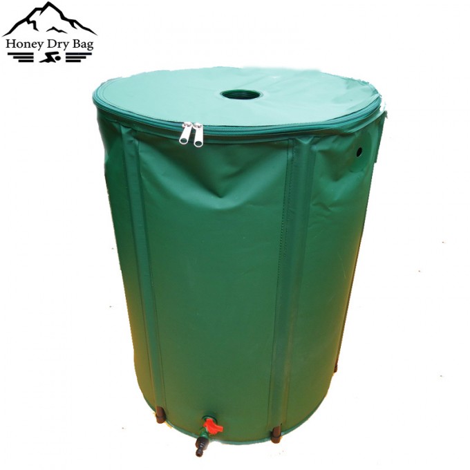 Recycled Custom Heavy Duty PVC Folding Rain Water Storage Barrel Image1