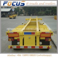 40FT Skeleton Container Semi Utility Trailer for 45tons Truck Transport