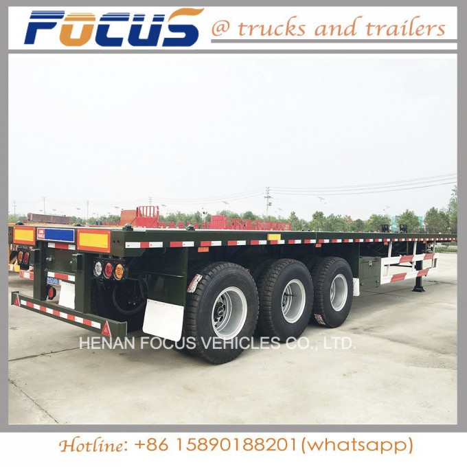 Skeleton Frame Truck Chassis Semi Trailer for 20FT 40FT Container Image1