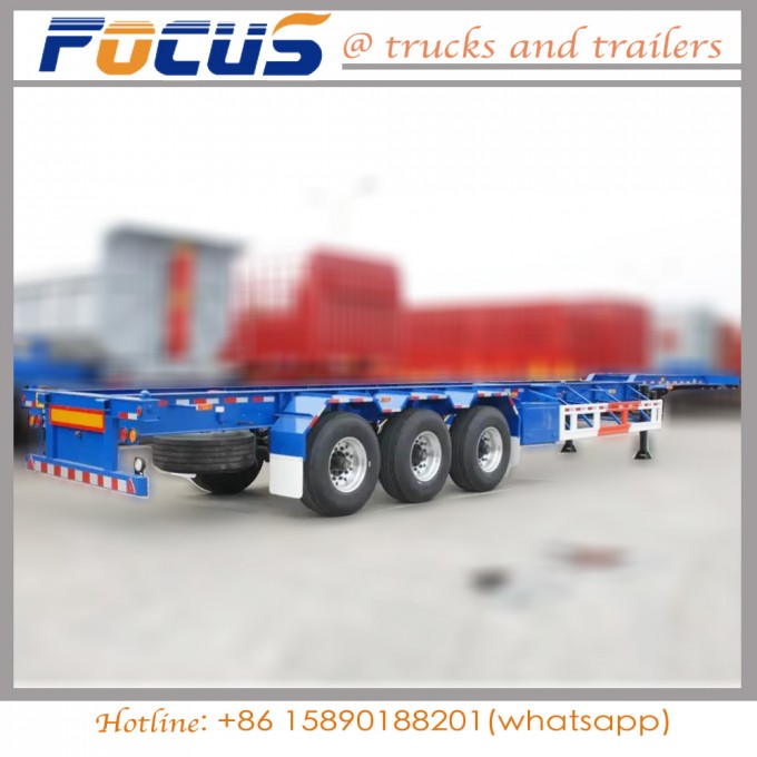 45FT Skeleton Container Trailer with Standard Cosco Container Image1
