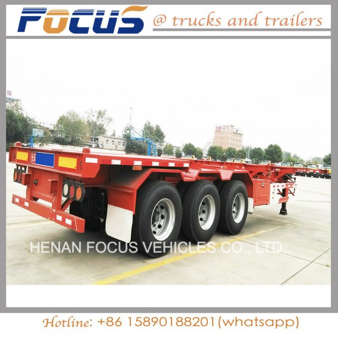 20FT 40FT Container Trailer 2axle Truck Trailer for Cambodia Image1