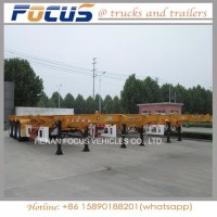 Single, Two, Three Axles Container Truck Semi Trailer, Truck Chassis for Transportation