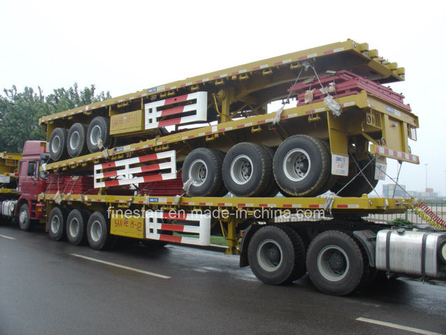 Container Semi-Trailer or Flat Bed Semi Trailer with Container Lock Image1