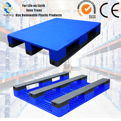 1200x1000X150 3 Runners Bottom Smooth Surface Heavy Duty Plastic Pallet Image1
