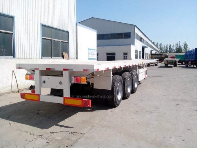 20FT 40FT Flatbed Container Tractor Truck Cargo Semi Trailer Image1