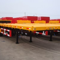 2 Axle 40FT Flatbed Semi Trailer Container Semi Trailer