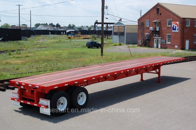 40feet Flatbed Container Semi Trailer with 2 Axle/3 Axle Image1