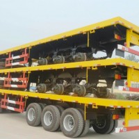 Flatbed Semi-Trailer for Special and Heavy Duty Transport