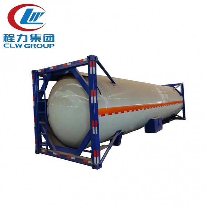 Factory Sell 20ft Used LPG ISO Tank Container with Tractor Image1