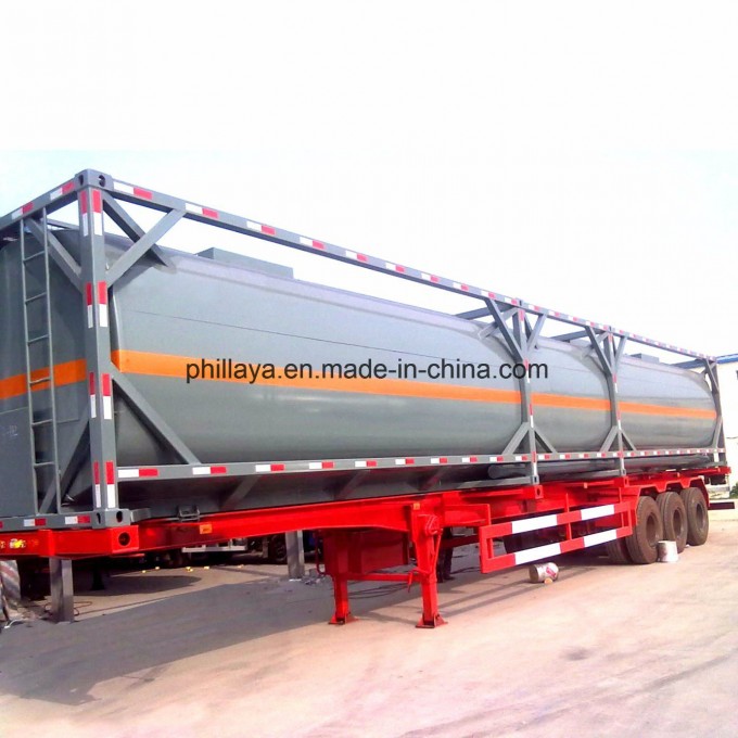Three Axles German Suspension Trailer Tank Container Image1