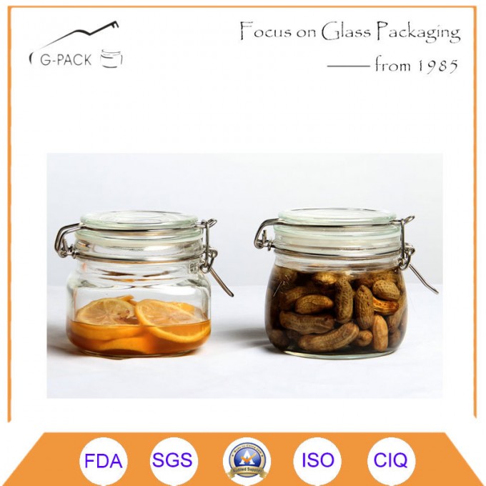 500ml Clear Glass Airtight Storage Container Image1