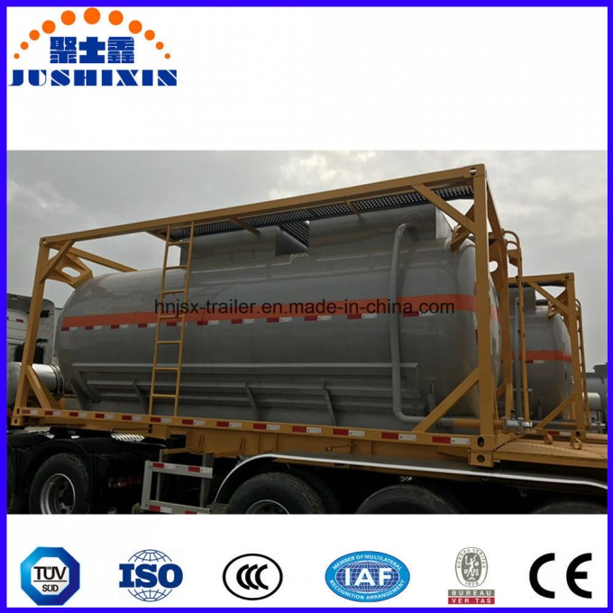 20FT/40FT ISO Corrosive Tank Container 20FT/40FT Liquid Chemical/HCl Acid Tank Container Image1