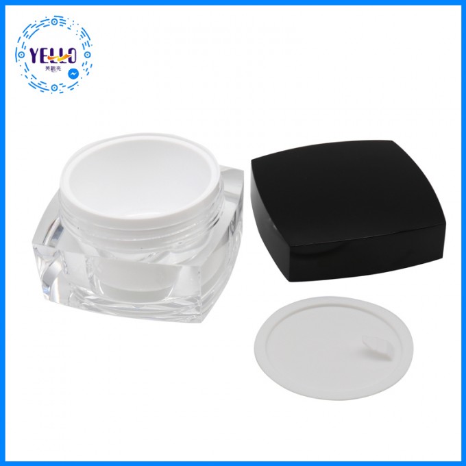 Luxury Cosmetic Packaging Acrylic Cream Jar Cosmetic Container 1oz Image1