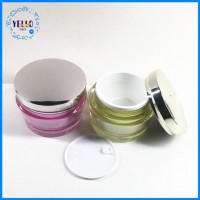 Luxury Round Cosmetic Jar Plastic Container for Cream