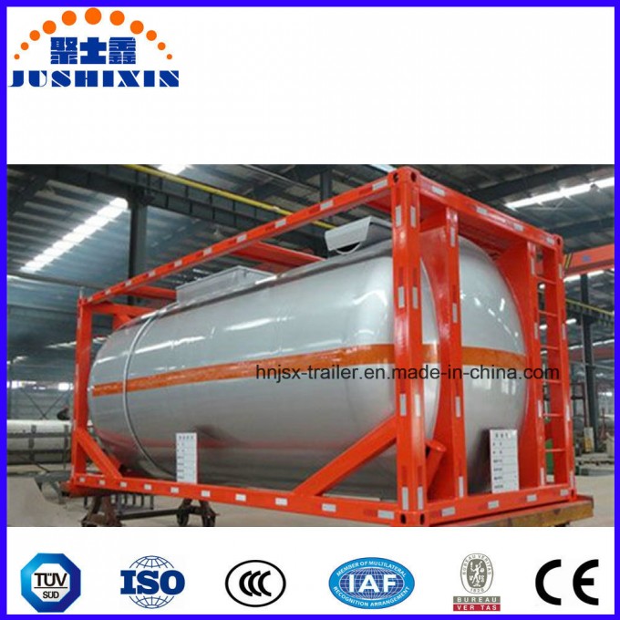 20FT 40FT ISO Chemical Corrosive Liquid Transport Tank Container Image1