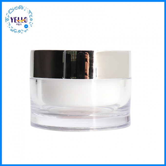 Cosmetic Packaging Plastic Jar Containers with Aluminum Cap Image1