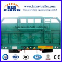 Hot Customized One Axle Enclosed Side Wall/Drop Side/Fence/Side Board Semi Trailer to Transport Cont