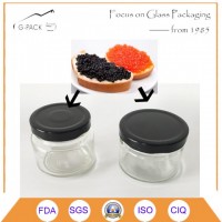 Caviar Canning Containers, Caviar Jar with Metal Cap
