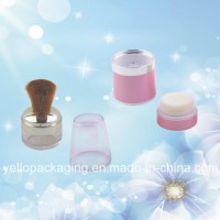 Plastic Packaging Cosmetic Package Cosmetics Container Loose Powder Case (YELLO-163)