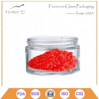65ml Glass Caviar Jar with Metal Cap, Caviar Container, Caviar Canning Jars