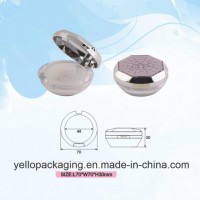 Plastic Container Cosmetics Container Cosmetic Packaging Loose Powder Case (YELLO-165)
