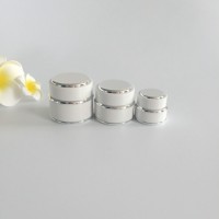 Custom Silver Aluminum Round Jar with Screw-on Lid