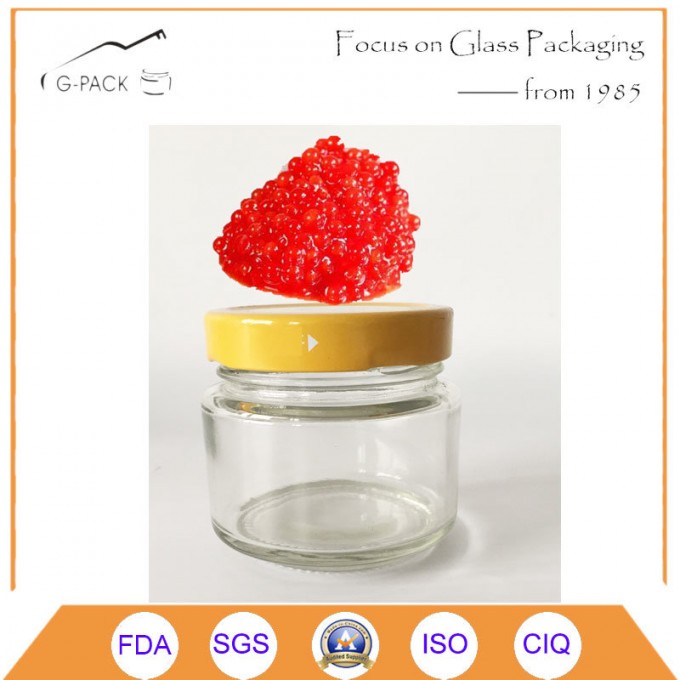 30ml Glass Caviar Jar with Metal Cap, Caviar Container, Caviar Canning Jars Image1
