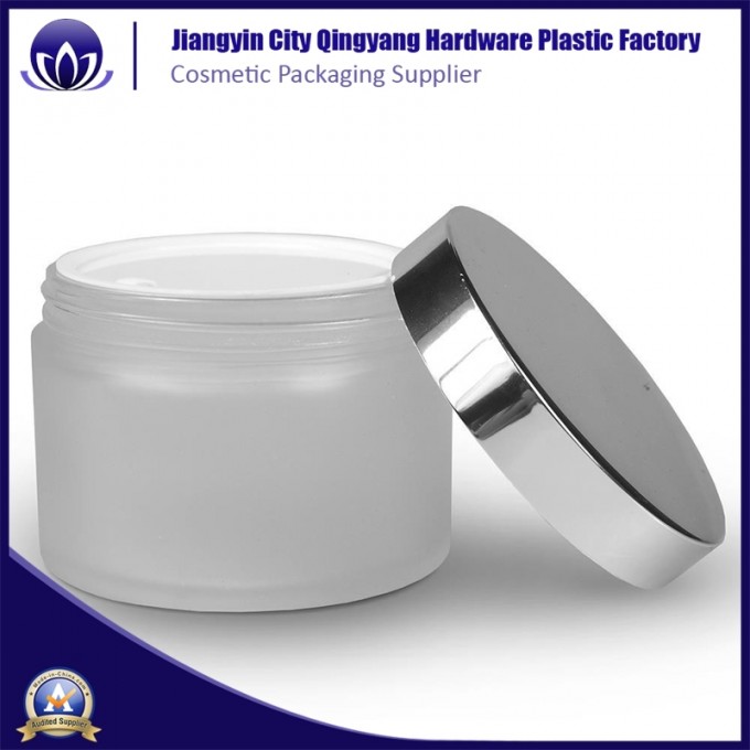 10ml 20ml 30ml Luxury Black Cosmetics Cream Glass Jar with Aluminum Lid for Face Cream Image1
