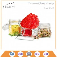 Glass Flip up Jar for Caviar Packaging