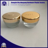 Clear Glass Jar for 50ml with Silver Gold Black Aluminum Lid
