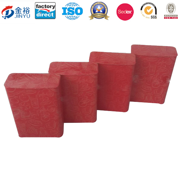 Rectangle Shaped Metal Mint Chewing Gum Food Container Image1