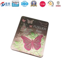 Embossing Metal Tin Container for Perfume Cosmetic Packaging