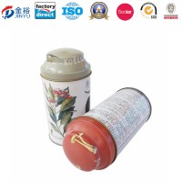 Irregular Shaped Lid Metal Tea Container for Tea Packaging