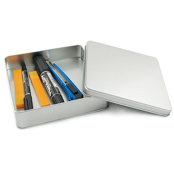 Silver Color Tin Container Packing Tool Eixsting Moudel Image1