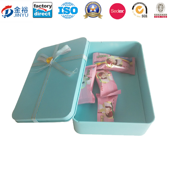 Paper Label Metal Tin Container for Food Container Image1