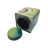 Sugar Candy Tin Square Shape Tin Container for Tea Packaging