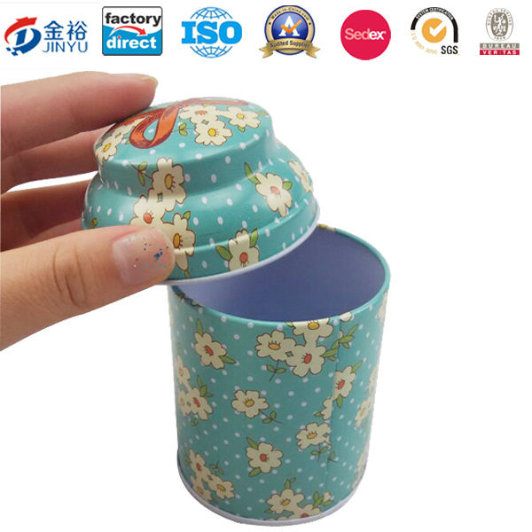 Irregular Shaped Metal Tea Coffee Food Container Image1
