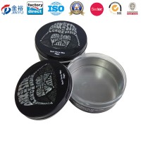 Plastic Screw Lid Metal Round Tin Container with Factory Directly