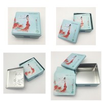 Cosmetic Mask Tin Box Gift Tin Container for Mask