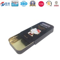 Kitty Slide Lid Tin Container Mint Tin Container